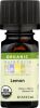 AURA CACIA: Organic Lemon Essential Oil, 0.25 oz