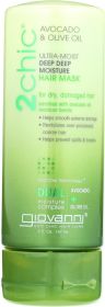 GIOVANNI COSMETICS: 2Chic Avocado & Olive Oil Ultra Moist Deep Moisture Hair Mask, 5 oz